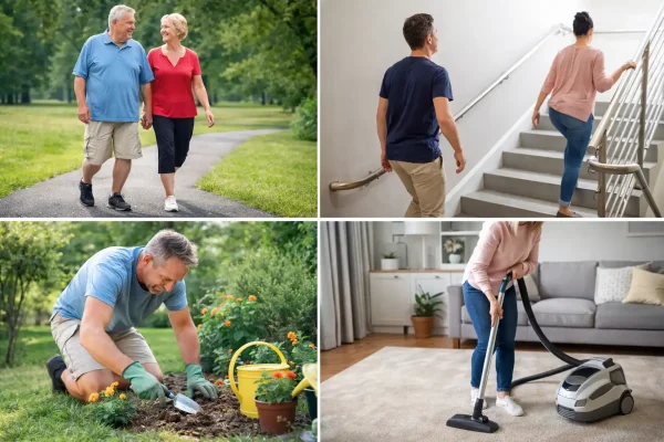 Everyday lifestyle physical activities like walking, stairs, gardening, and housework