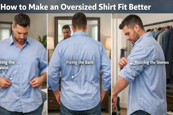 How to tailor an oversized shirt