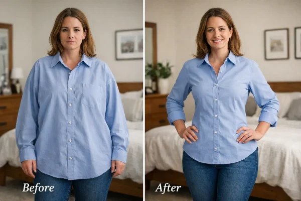 Style transformation comparison shot