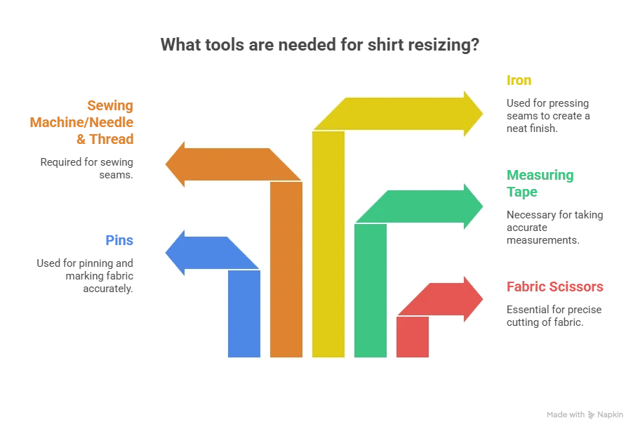 Tools You’ll Need for Shirt Resizing
