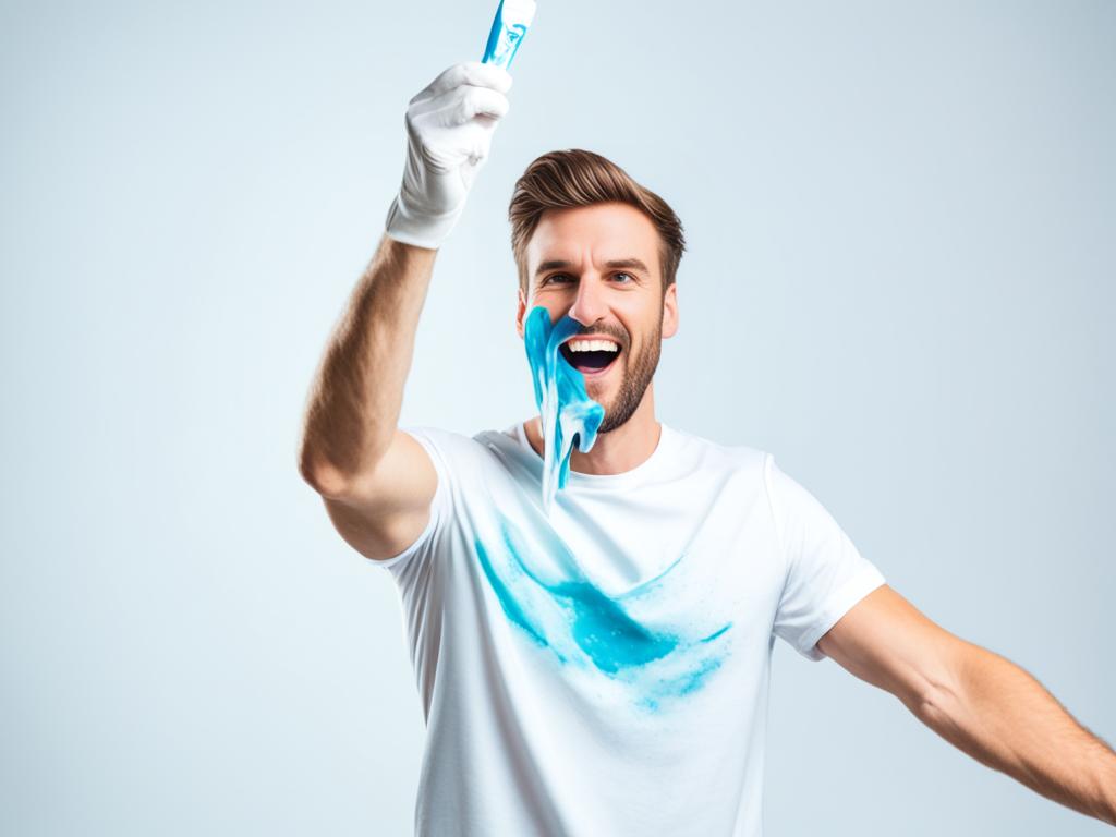 how to get toothpaste out of clothes