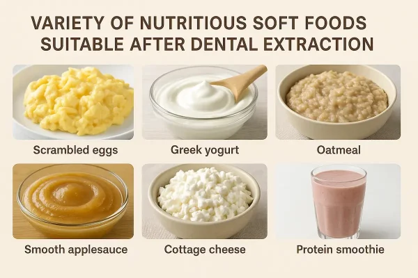 Post-tooth extraction soft food options