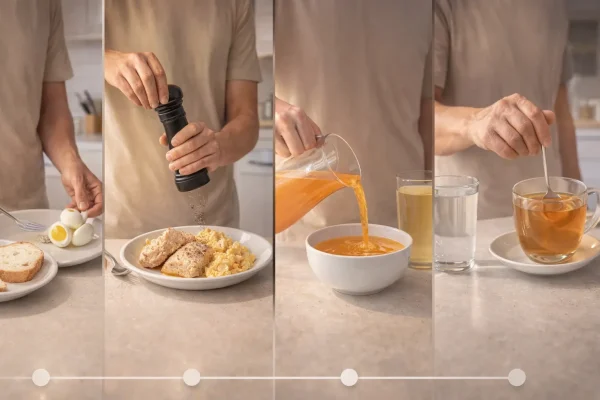 Pre-colonoscopy dietary journey in stages