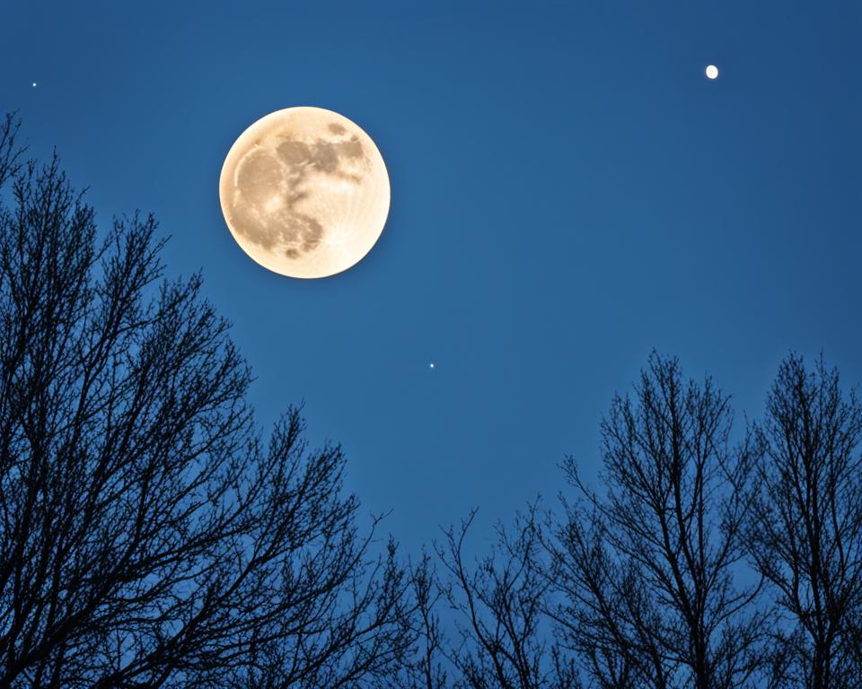 Moon halo formation