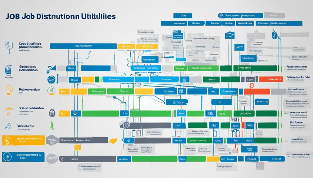 Public utilities job distribution