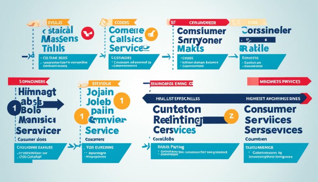 Top consumer service positions