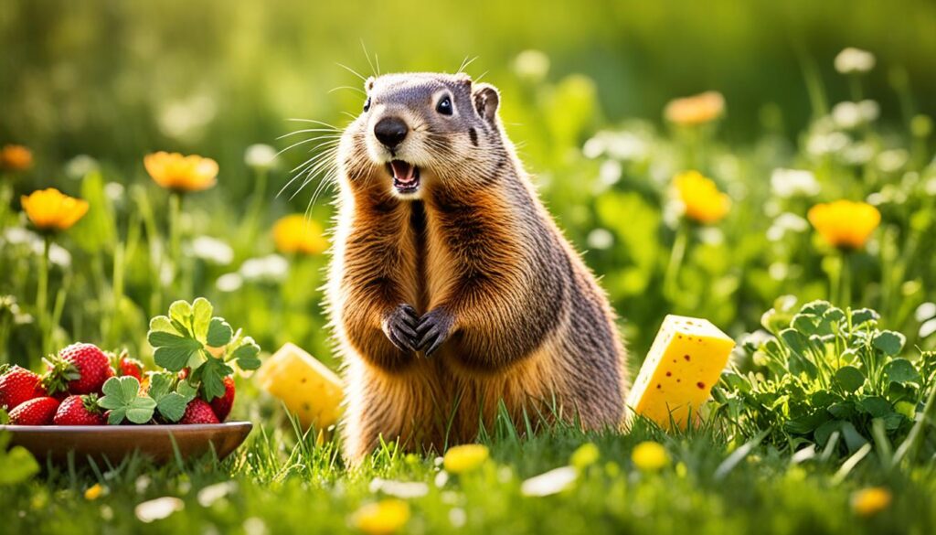 groundhog foraging patterns